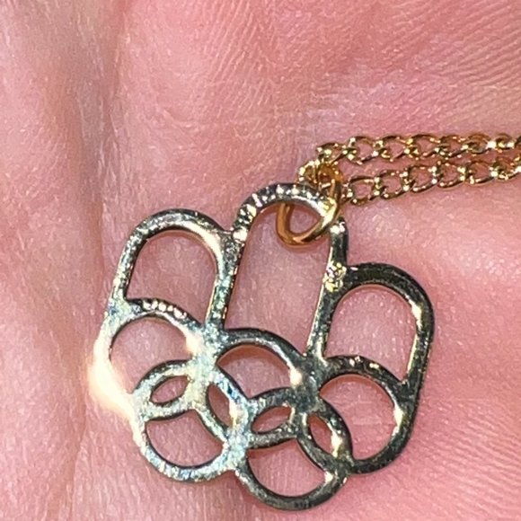 1976 MONTREAL OLYMPIC GAMES NECKLACE And Pin Duo Brotherhood.  Chain is 16”. - Picture 4 of 4